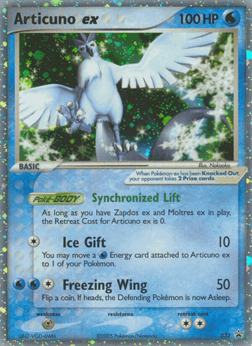Articuno ex 32, Nintendo Black Star Promos