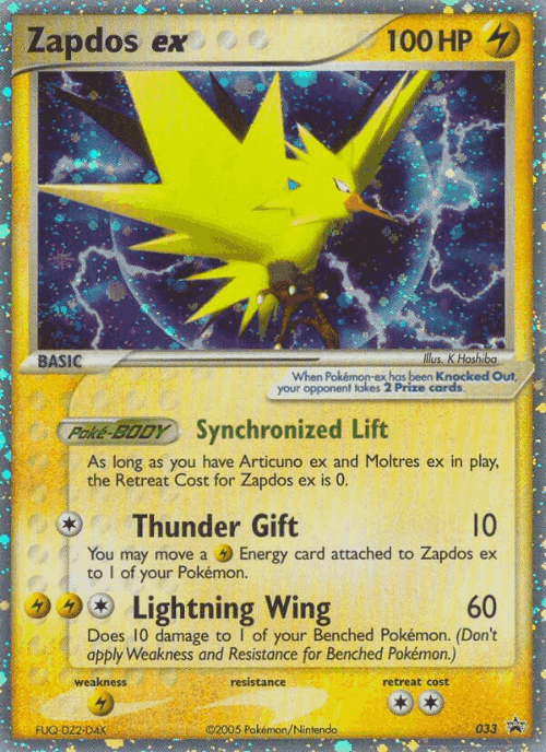 Zapdos ex 33, Nintendo Black Star Promos