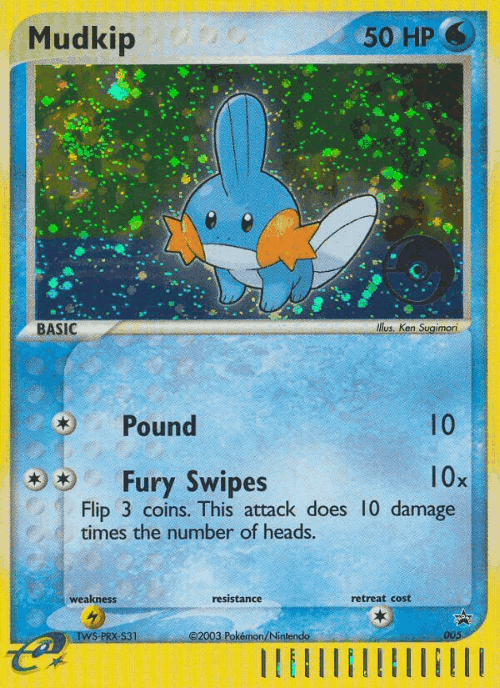 Mudkip Pokémon TCG card art