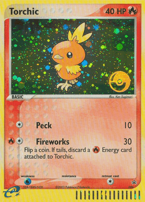 Torchic Pokémon TCG card art
