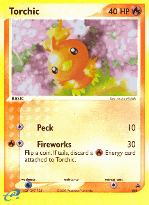 Torchic Pokémon TCG card art