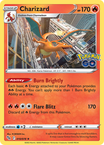 Charizard Pokémon TCG card art