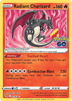 Radiant Charizard Pokémon TCG card art