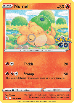 Numel Pokémon TCG card art