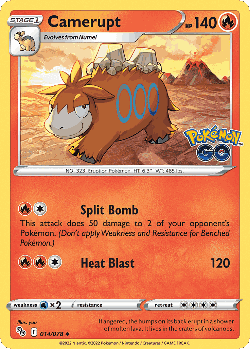 Camerupt Pokémon TCG card art