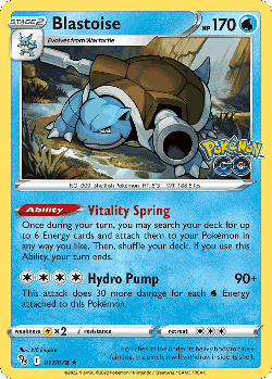 Blastoise Pokémon TCG card art