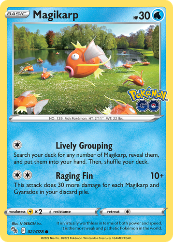 Magikarp Pokémon TCG card art