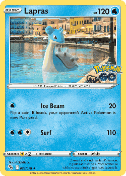 Lapras Pokémon TCG card art