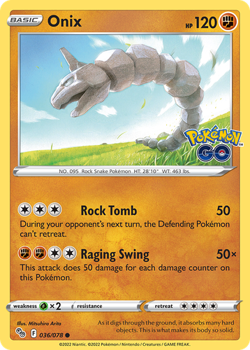 Onix 36, Pokémon GO