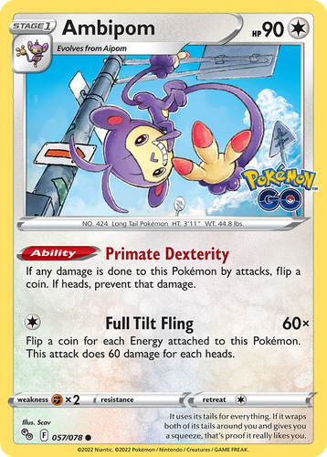 Ambipom 57, Pokémon GO