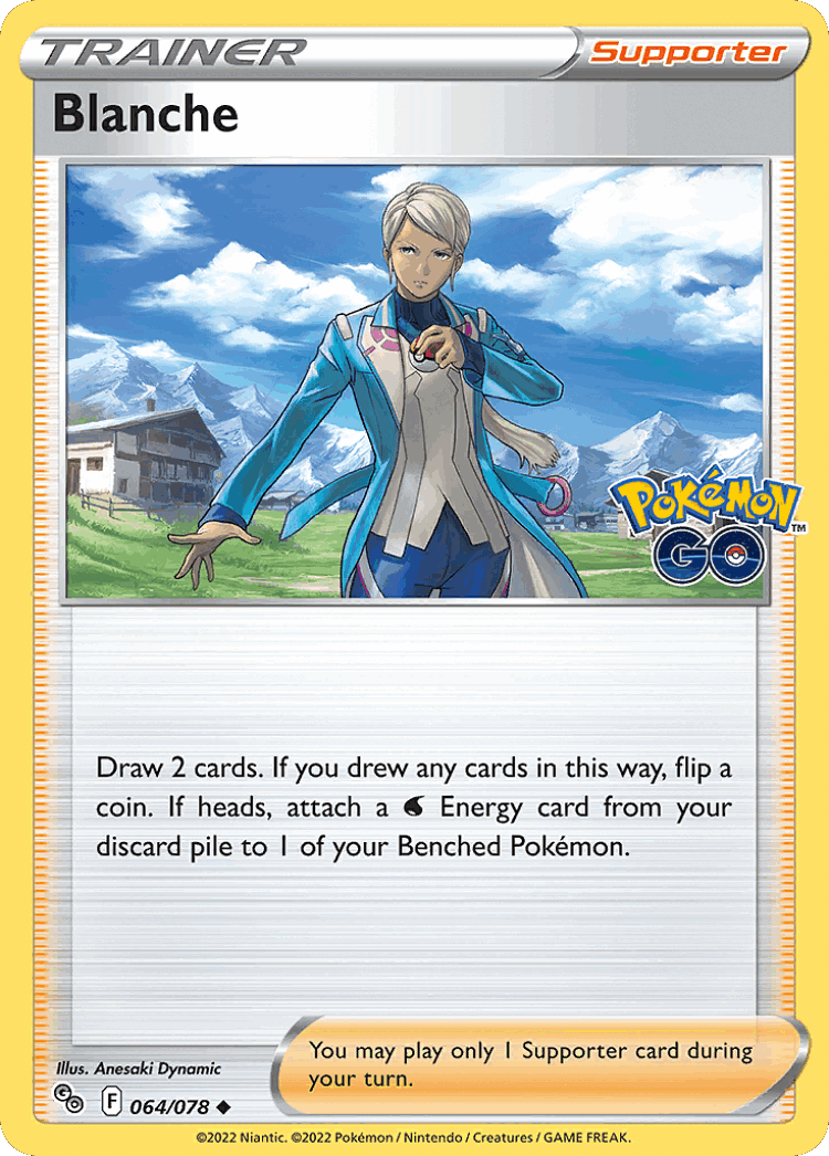 Blanche #64 from Pokémon GO - Uncommon - Illustrated by Anesaki Dynamic