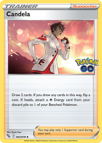 Candela #65 from Pokémon GO - Uncommon - Illustrated by Ryuta Fuse