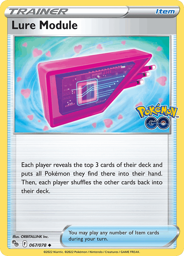 Lure Module #67 from Pokémon GO - Uncommon - Illustrated by ORBITALLINK Inc.