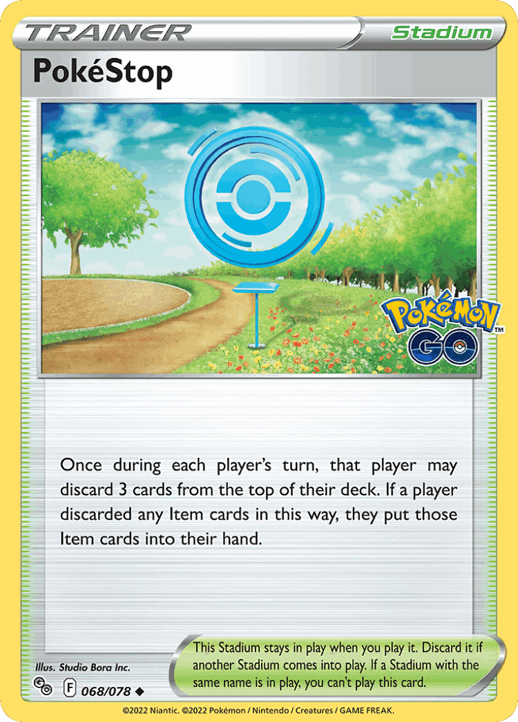 PokéStop #68 from Pokémon GO - Uncommon - Illustrated by Studio Bora Inc.
