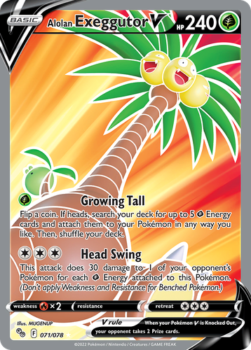 Alolan Exeggutor V 71, Pokémon GO