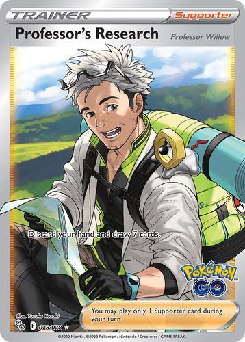 Professor's Research #78 from Pokémon GO - Rare Ultra - Illustrated by Yusuke Kozaki