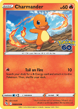 Charmander Pokémon TCG card art