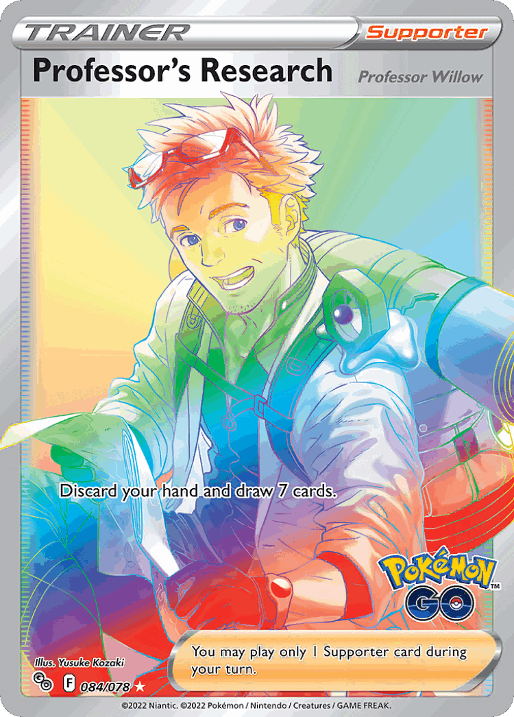 Professor's Research #84 from Pokémon GO - Rare Rainbow - Illustrated by Yusuke Kozaki