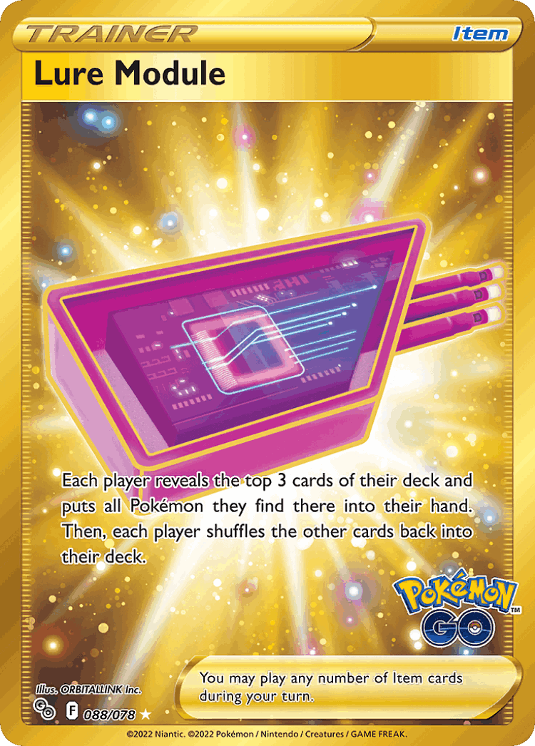 Lure Module #88 from Pokémon GO - Rare Secret - Illustrated by ORBITALLINK Inc.