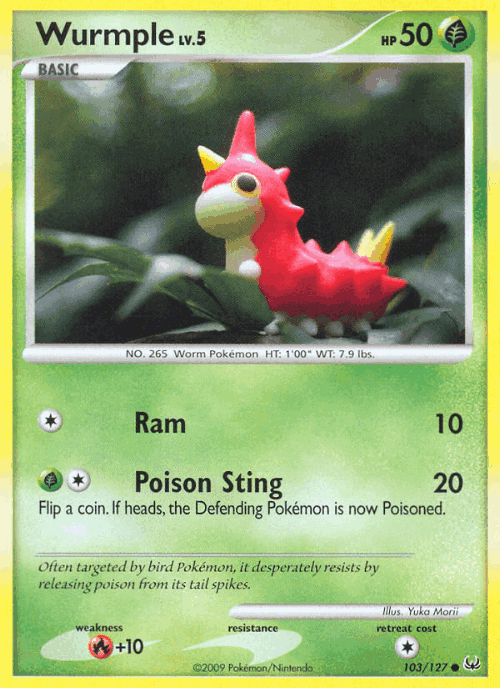 Wurmple 103, Platinum