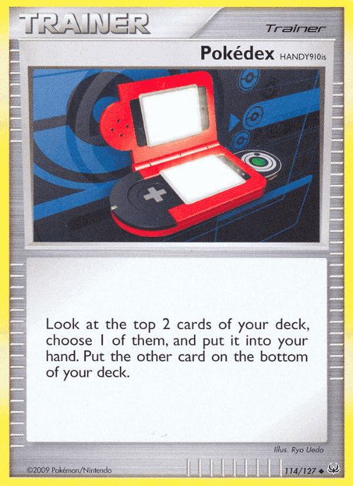 Pokédex HANDY910is #114 from Platinum - Uncommon - Illustrated by Ryo Ueda
