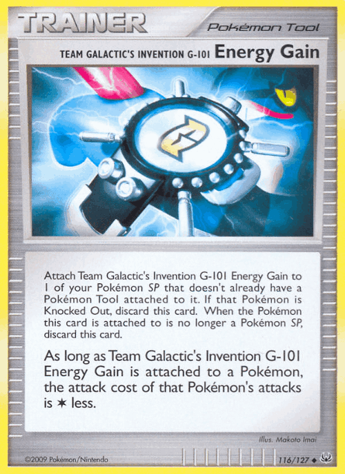 Team Galactic's Invention G-101 Energy Gain 116, Platinum