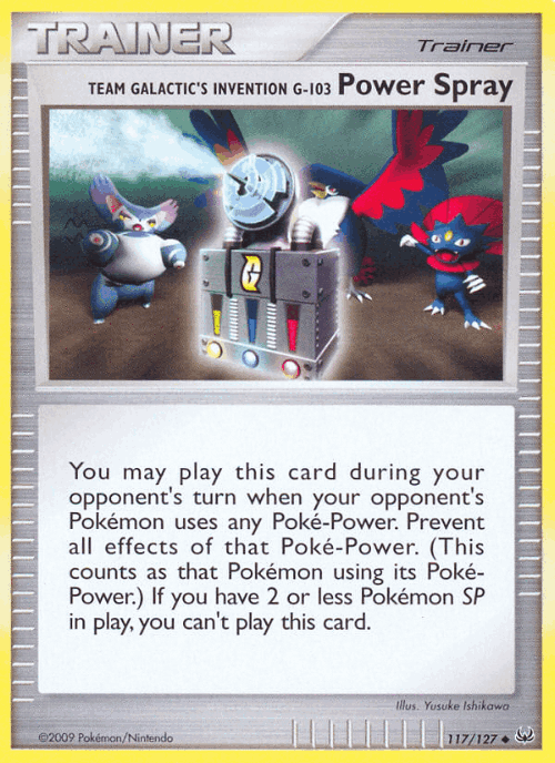 Team Galactic's Invention G-103 Power Spray #117 from Platinum - Uncommon - Illustrated by Yusuke Ishikawa