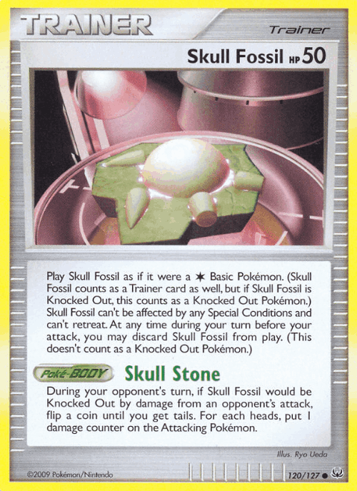 Skull Fossil 120, Platinum