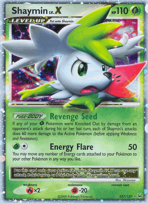 Shaymin LV.X 127, Platinum
