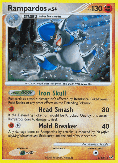 Rampardos Pokémon TCG card art