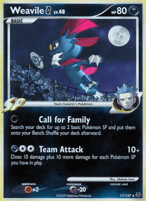 Weavile G Pokémon TCG card art