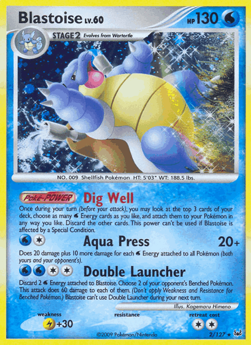 Blastoise Pokémon TCG card art