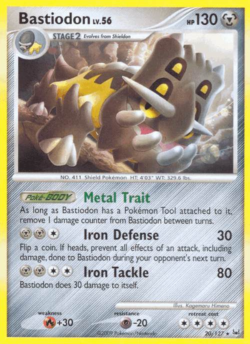Bastiodon Pokémon TCG card art