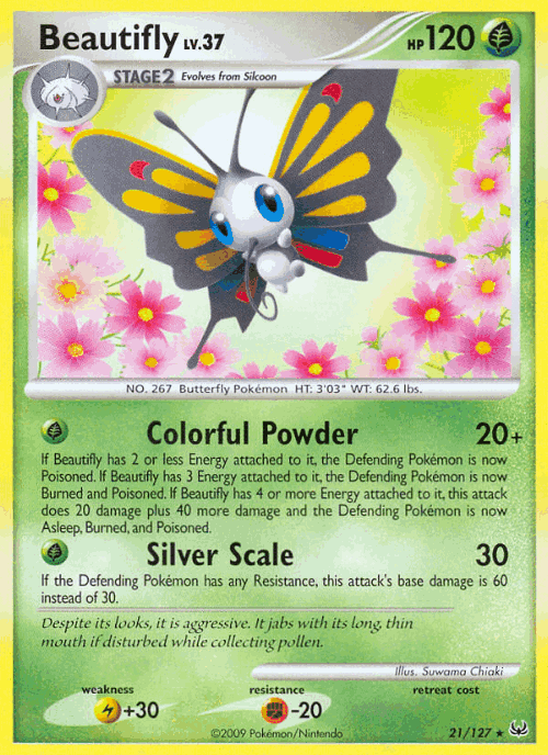 Beautifly Pokémon TCG card art