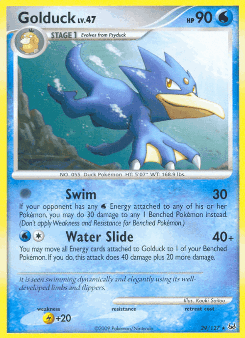 Golduck 29, Platinum