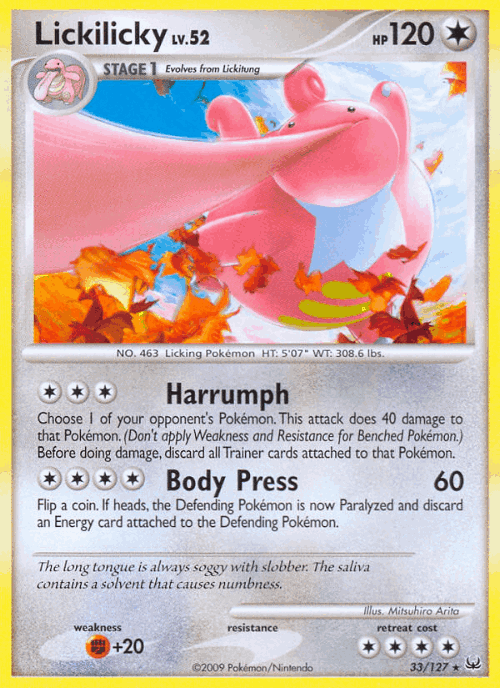 Lickilicky 33, Platinum