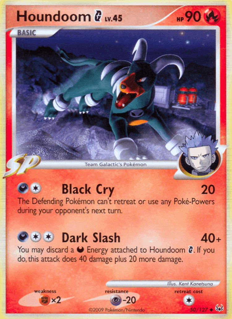 Houndoom G #50 from Platinum - Uncommon - Illustrated by Kent Kanetsuna