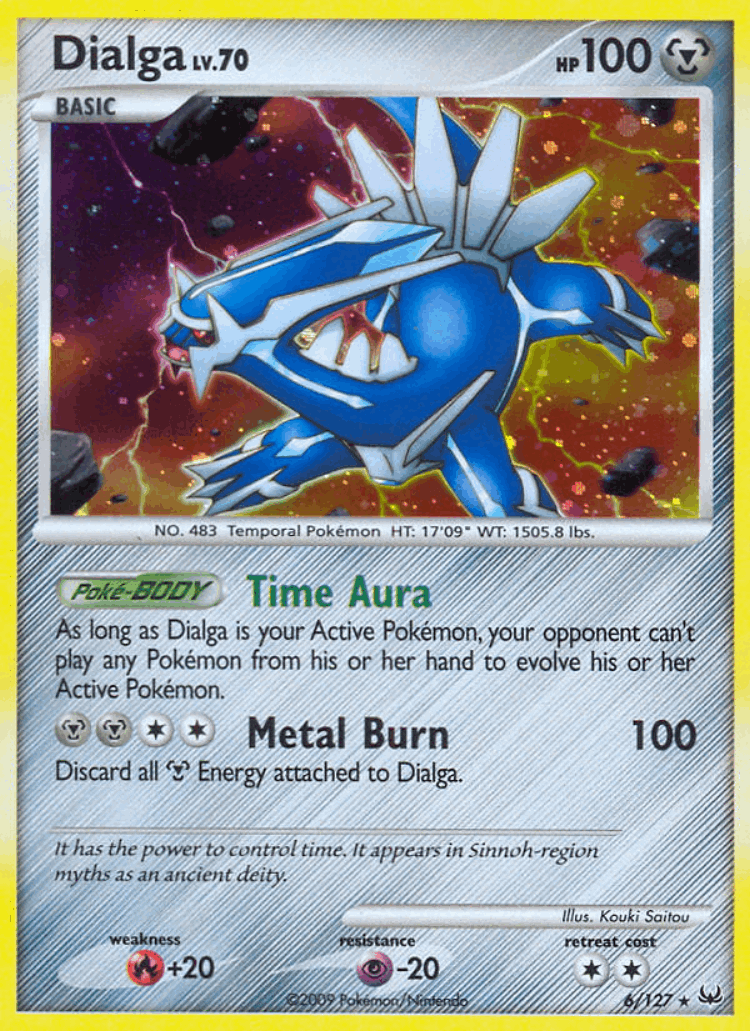 Dialga #6 from Platinum - Rare Holo - Illustrated by Kouki Saitou