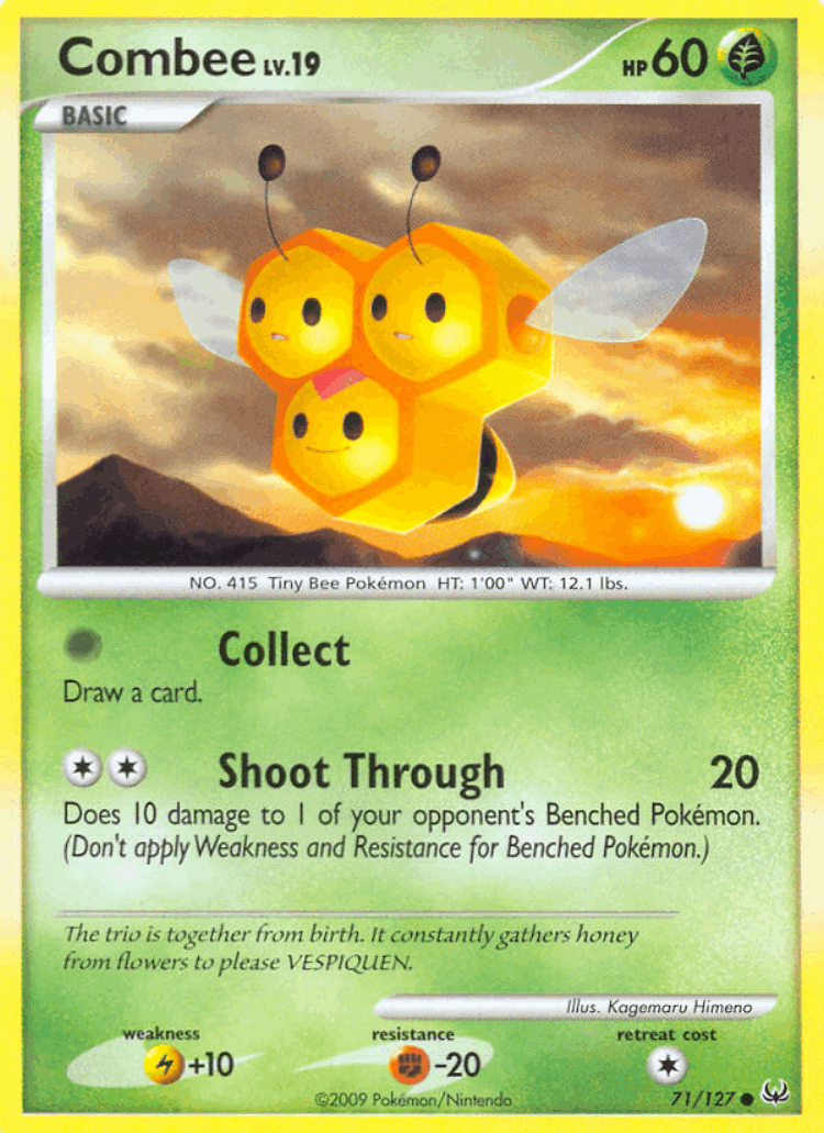 Combee #71 from Platinum - Common - Illustrated by Kagemaru Himeno