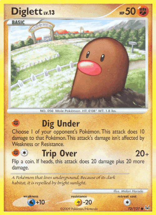Diglett 72, Platinum