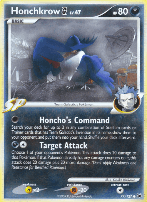 Honchkrow G 77, Platinum