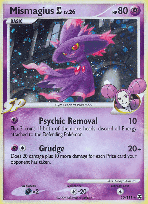 Mismagius GL #10 from Rising Rivals - Rare Holo - Illustrated by Naoyo Kimura