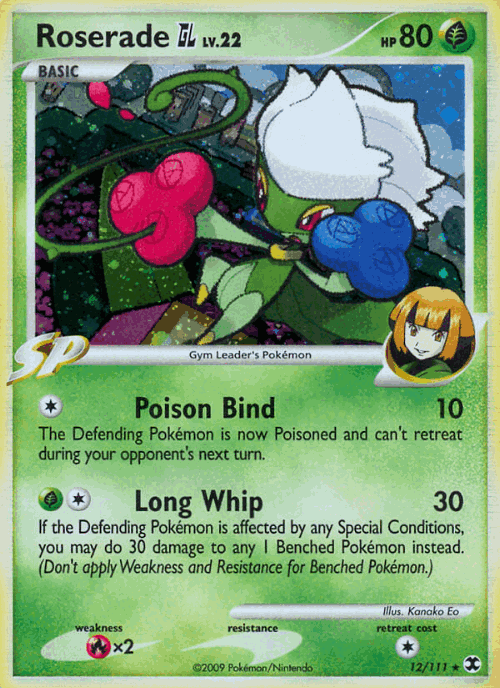 Roserade GL Pokémon TCG card art