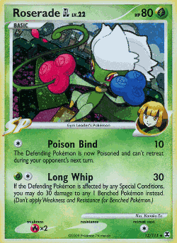 Roserade GL Pokémon TCG card art