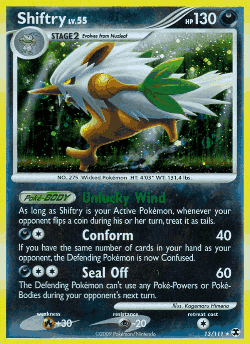Shiftry Pokémon TCG card art