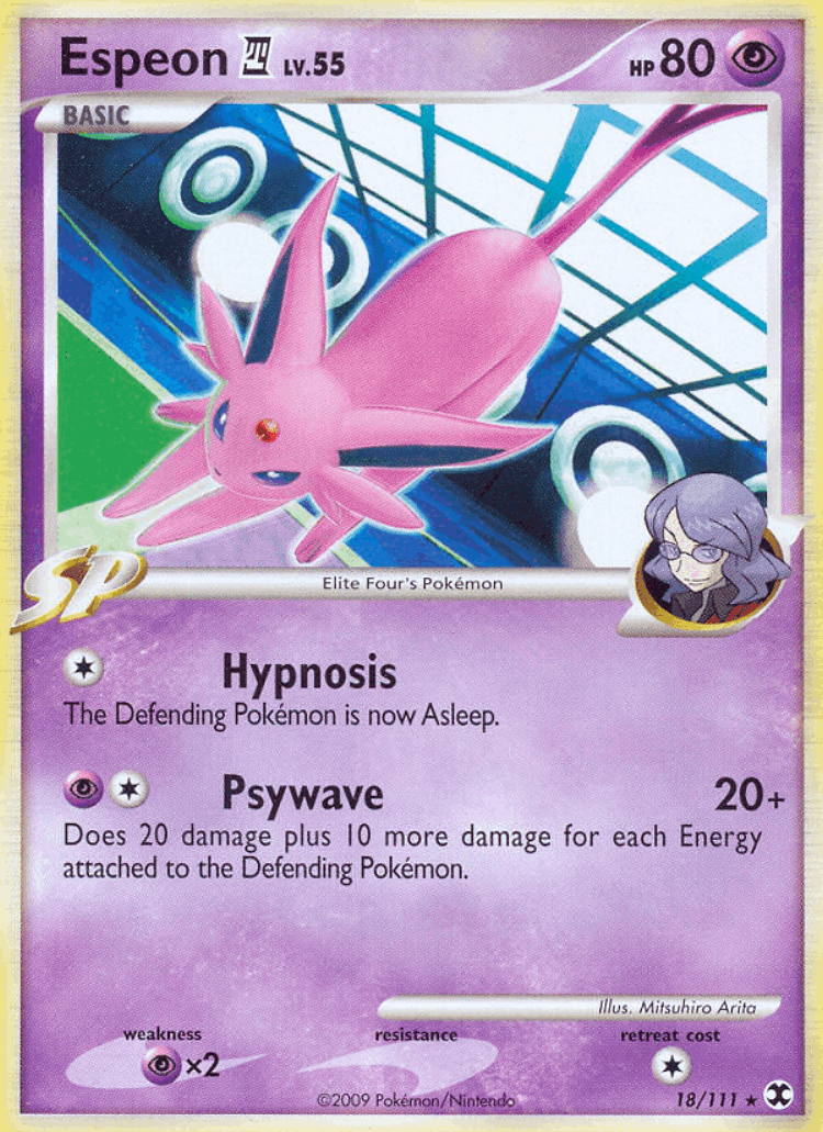 Espeon E4 #18 from Rising Rivals - Rare - Illustrated by Mitsuhiro Arita
