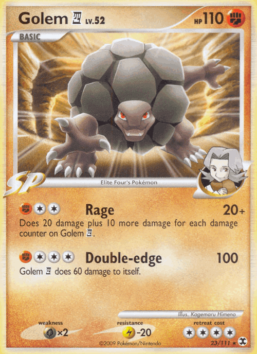 Golem E4 #23 from Rising Rivals - Rare - Illustrated by Kagemaru Himeno
