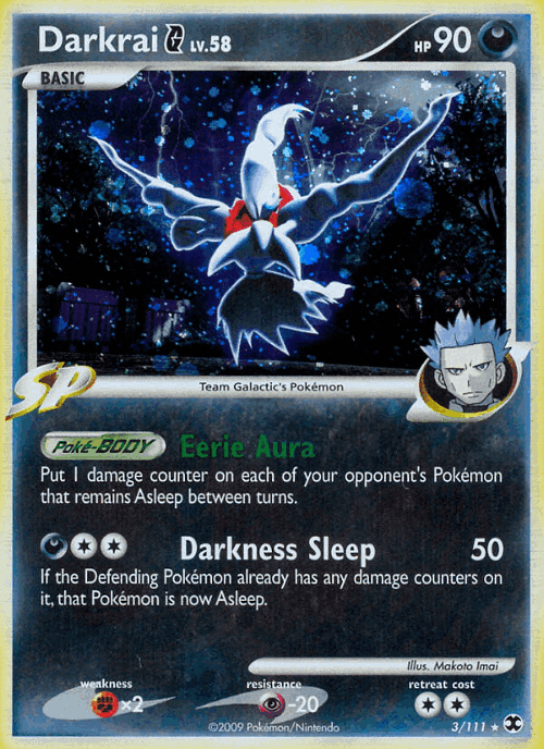 Darkrai G #3 from Rising Rivals - Rare Holo - Illustrated by Makoto Imai