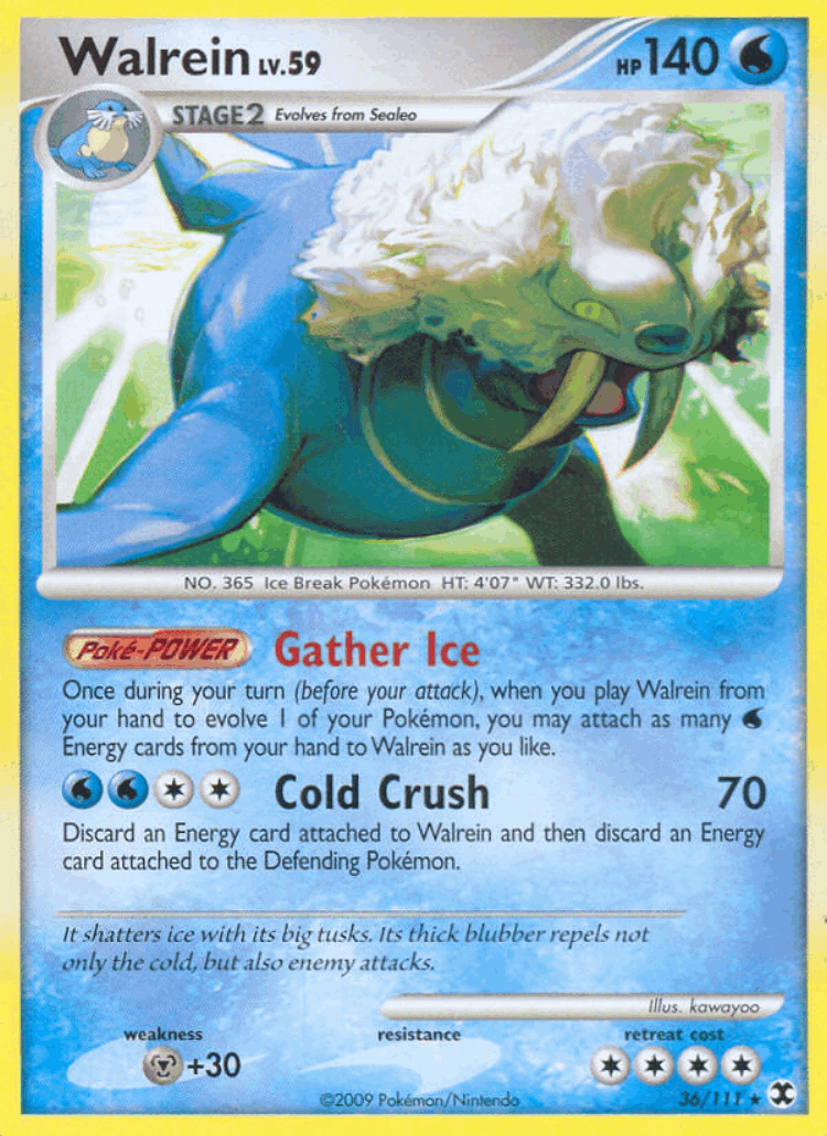 Walrein #36 from Rising Rivals - Rare - Illustrated by kawayoo