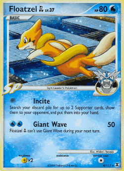 Floatzel GL Pokémon TCG card art